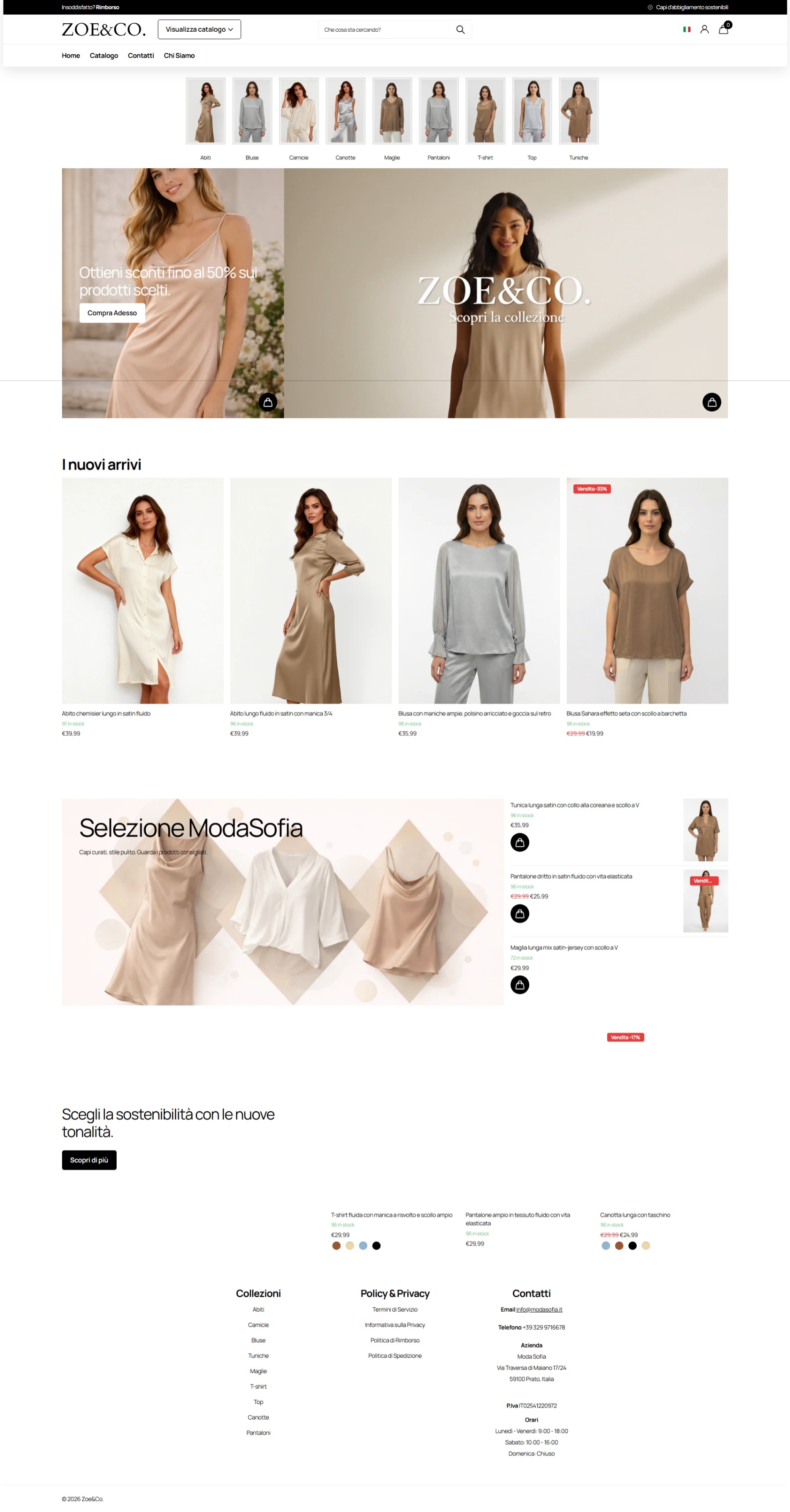 Anteprima sito zoe-it.com